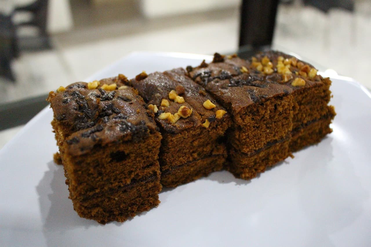 Brownies on a plate